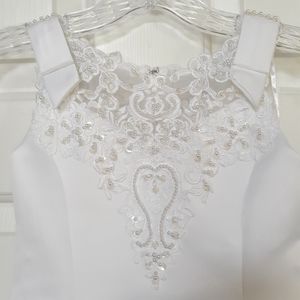 Bride Mini Flower Girl White Wedding Dress Size 5
